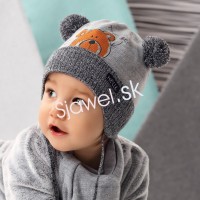 Detské čiapky - zimné - chlapčenské so šálom - model - 2/815